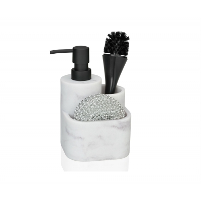 Andrea House - Αντλία Για Σαπούνι Κουζίνας White Marble Effect 350ml