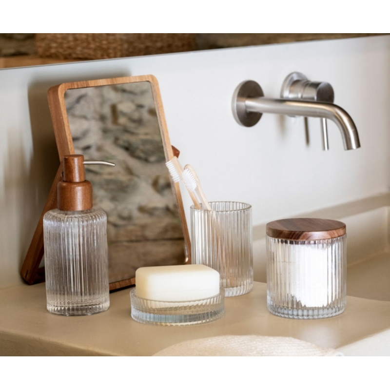 Andrea House - Επιτραπέζιος Καθρέφτης Wooden Acacia