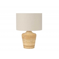 Andrea House - Επιτραπέζιο Φωτιστικό Palma Linen Rattan