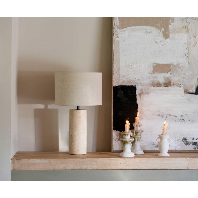 Andrea House - Επιτραπέζιο Φωτιστικό Glow Travertine Linen