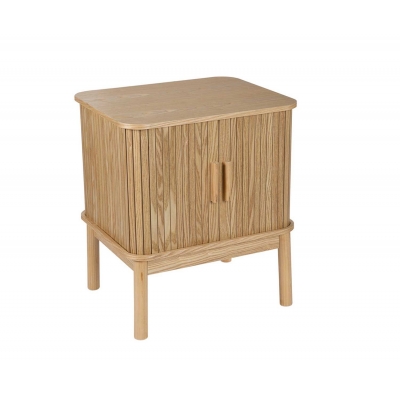 Andrea House - Κομοδίνο Με Ντουλαπάκι Nordic Ash Wood Large