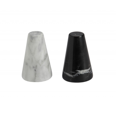 Andrea House - Σετ Αλάτι-Πιπέρι Marble Black/White