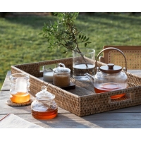 Andrea House - Γυάλινη Τσαγιέρα Με Φίλτρο Acacia 1L