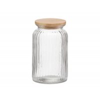 Andrea House - Γυάλινο Δοχείο Με Καπάκι Bamboo 1200ml