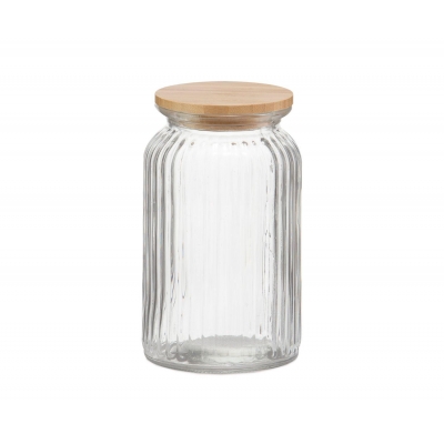Andrea House - Γυάλινο Δοχείο Με Καπάκι Bamboo 1200ml Andrea House - Γυάλινο Δοχείο Με Καπάκι Bamboo 1200ml
