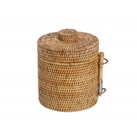 Andrea House - Θήκη Για Παγάκια Με Λαβίδα Rattan Ø20 Andrea House - Θήκη Για Παγάκια Με Λαβίδα Rattan Ø20