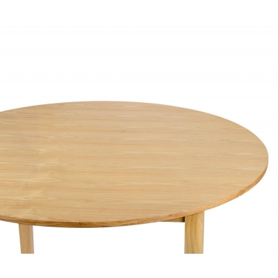 Andrea House - Στρογγυλή Ξύλινη Τραπεζαρία Ø120cm