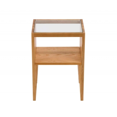 Andrea House - Κομοδίνο Με Ράφι Ash Wood/Glass Andrea House - Κομοδίνο Με Ράφι Ash Wood/Glass