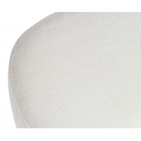Andrea House - Πουφ Audry White D50cm Andrea House - Πουφ Audry White D50cm
