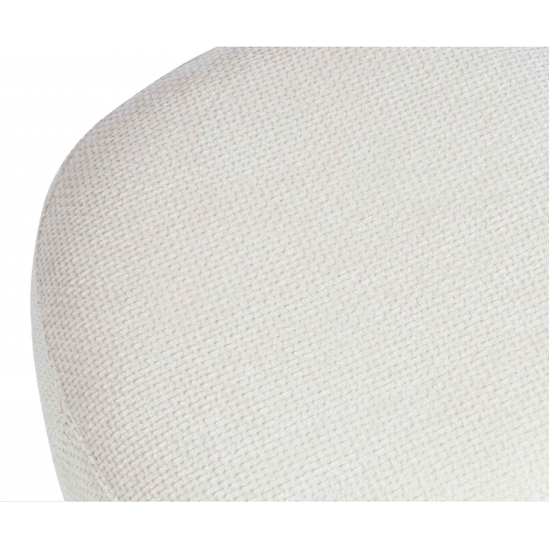 Andrea House - Πουφ Audry White D50cm Andrea House - Πουφ Audry White D50cm