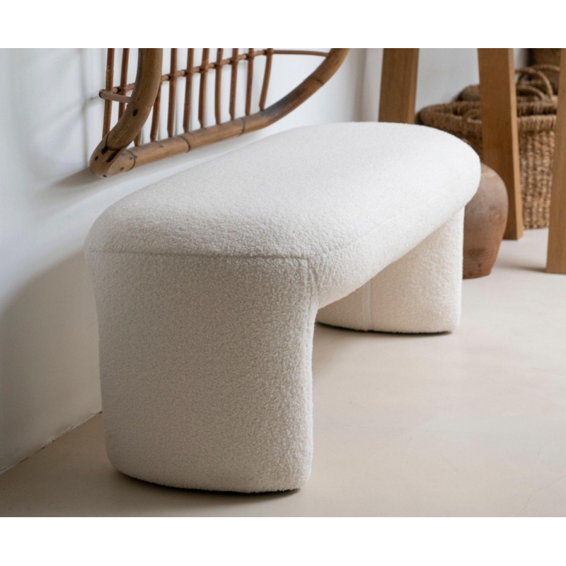 Andrea House - Παγκάκι Με Ύφασμα Boucle 110cm Andrea House - Παγκάκι Με Ύφασμα Boucle 110cm