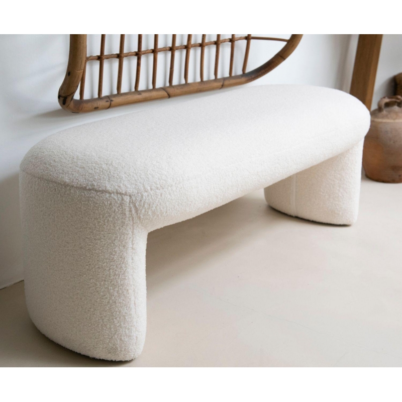 Andrea House - Παγκάκι Με Ύφασμα Boucle 110cm Andrea House - Παγκάκι Με Ύφασμα Boucle 110cm