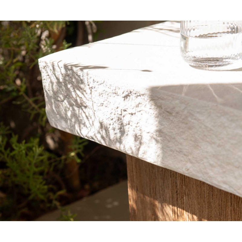 Andrea House - Τραπέζι Σαλανιού Wood Effect 50x50cm Andrea House - Τραπέζι Σαλανιού Wood Effect 50x50cm