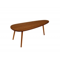 Andrea House - Σετ 2 Τραπεζάκια Σαλονιού Dark Ash