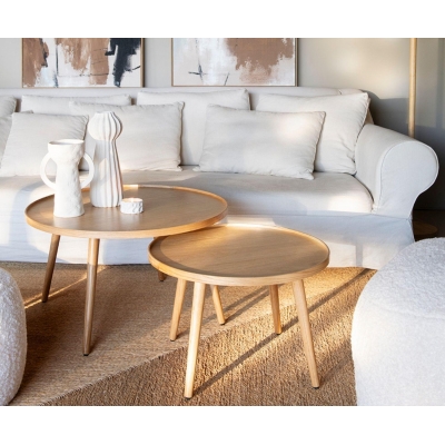 Andrea House - Δρύινο Coffee Table Ø60cm Andrea House - Δρύινο Coffee Table Ø60cm