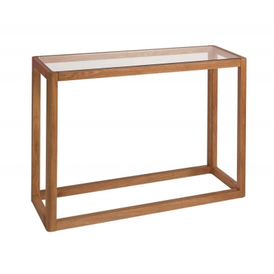 Andrea House - Κονσόλα Oak Wood Glass