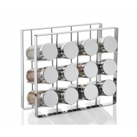 Andrea House - Βάση Με 12 Βαζάκια Μπαχαρικών Chrome Metal Andrea House - Βάση Με 12 Βαζάκια Μπαχαρικών Chrome Metal