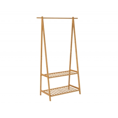 Andrea House - Σταντ Ρούχων Με 2 Ράφια Bamboo
