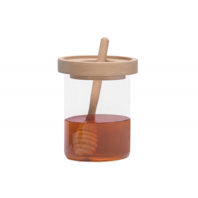 Andrea House - Γυάλινο Δοχείο Με Κουτάλι Για Μέλι 450ml