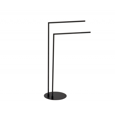 Andrea House - Βάση Δαπέδου Για Πετσέτες Matt Black Metal