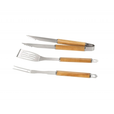 Andrea House - Σετ 3 Εργαλεία Barbecue Light Brown Acacia Andrea House - Σετ 3 Εργαλεία Barbecue Light Brown Acacia