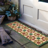 Artsy Mats - Μεγάλο Χαλάκι Εισόδου Green Moroccan Tile Pattern 120x40cm Artsy Mats - Μεγάλο Χαλάκι Εισόδου Green Moroccan Tile Pattern 120x40cm