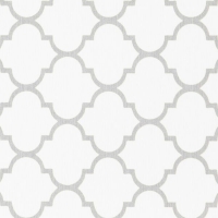 Artsy Mats - Αντιολισθητικό Πατάκι Μπάνιου Grey Trellis White Stone 39x60cm