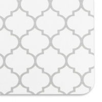 Artsy Mats - Αντιολισθητικό Πατάκι Μπάνιου Grey Trellis White Stone 39x60cm