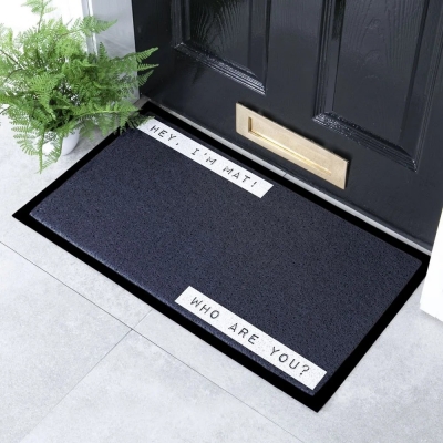 Artsy Mats - Χαλάκι Εισόδου Hey I'm Mat Who Are You? 70x40cm Artsy Mats - Χαλάκι Εισόδου Hey I'm Mat Who Are You? 70x40cm