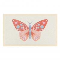 Artsy Mats - Χαλάκι Εισόδου Orange Flower Butterfly 70x40cm