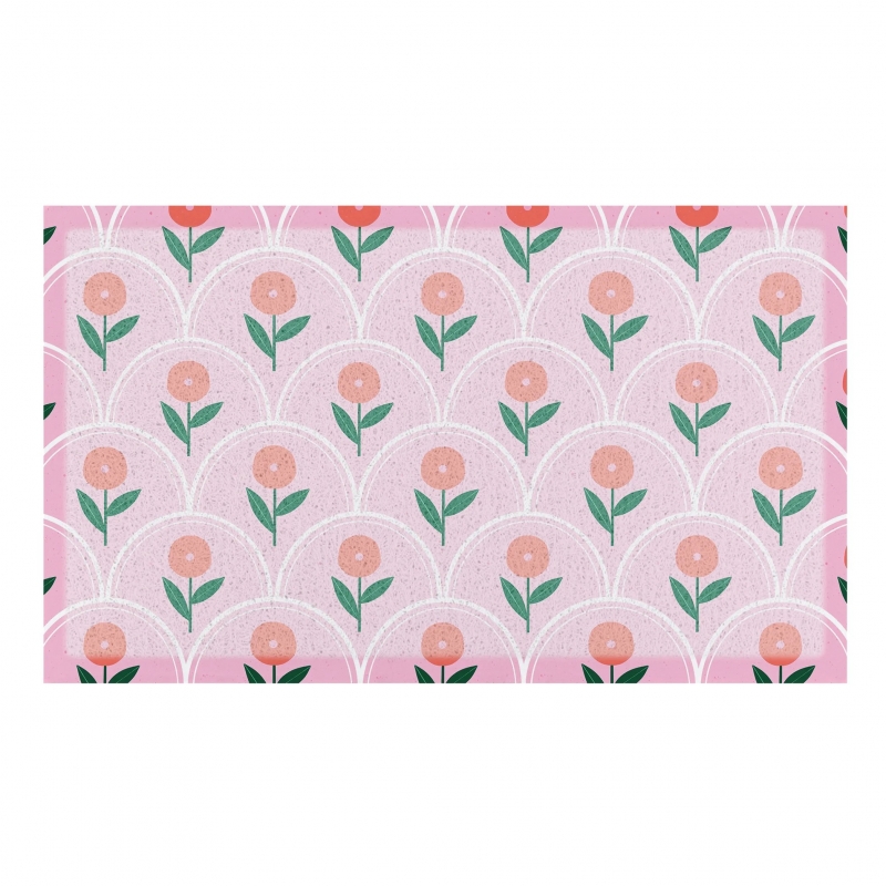 Artsy Mats - Χαλάκι Εισόδου Pink Floral Pattern 70x40cm Artsy Mats - Χαλάκι Εισόδου Pink Floral Pattern 70x40cm