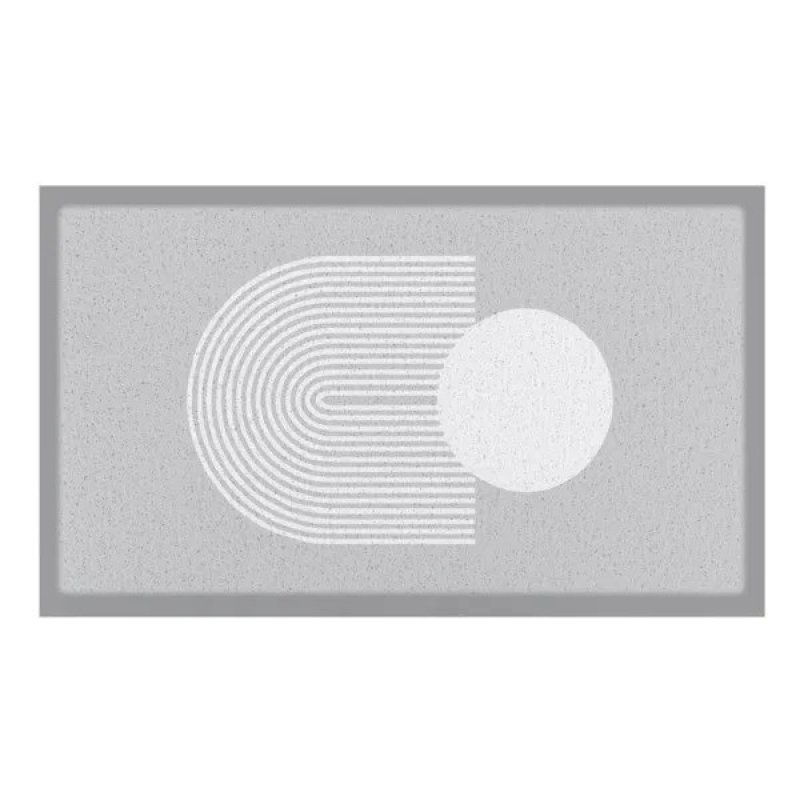 Artsy Mats - Χαλάκι Εισόδου Grey Abstract Sphere 70x40cm Artsy Mats - Χαλάκι Εισόδου Grey Abstract Sphere 70x40cm