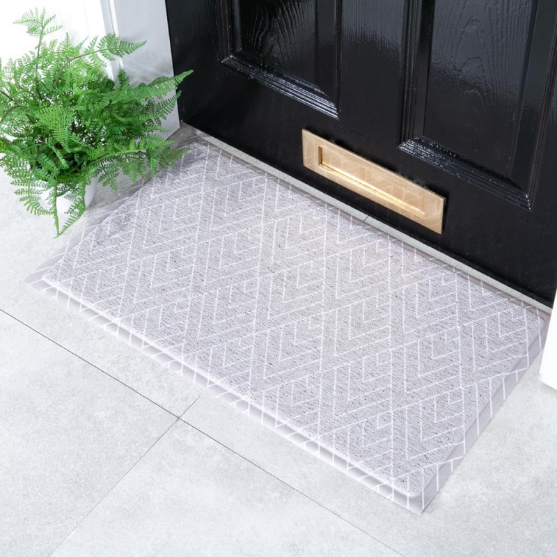 Artsy Mats - Χαλάκι Εισόδου Grey Geometric Pattern 70x40cm Artsy Mats - Χαλάκι Εισόδου Grey Geometric Pattern 70x40cm