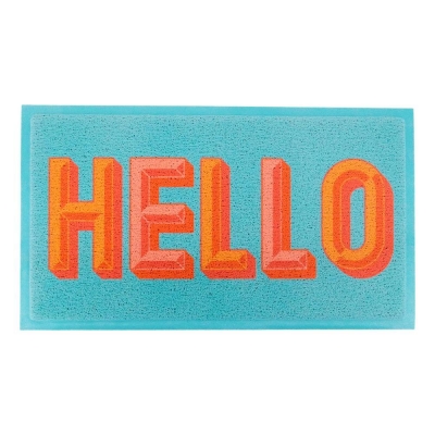 Artsy Mats - Χαλάκι Εισόδου Blue Hello 70x40cm