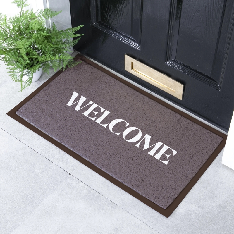 Artsy Mats - Χαλάκι Εισόδου Welcome Chocolate Brown 70x40cm Artsy Mats - Χαλάκι Εισόδου Welcome Chocolate Brown 70x40cm