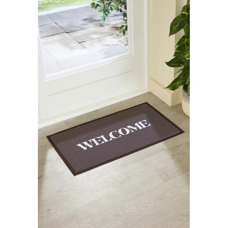 Artsy Mats - Χαλάκι Εισόδου Welcome Chocolate Brown 70x40cm Artsy Mats - Χαλάκι Εισόδου Welcome Chocolate Brown 70x40cm