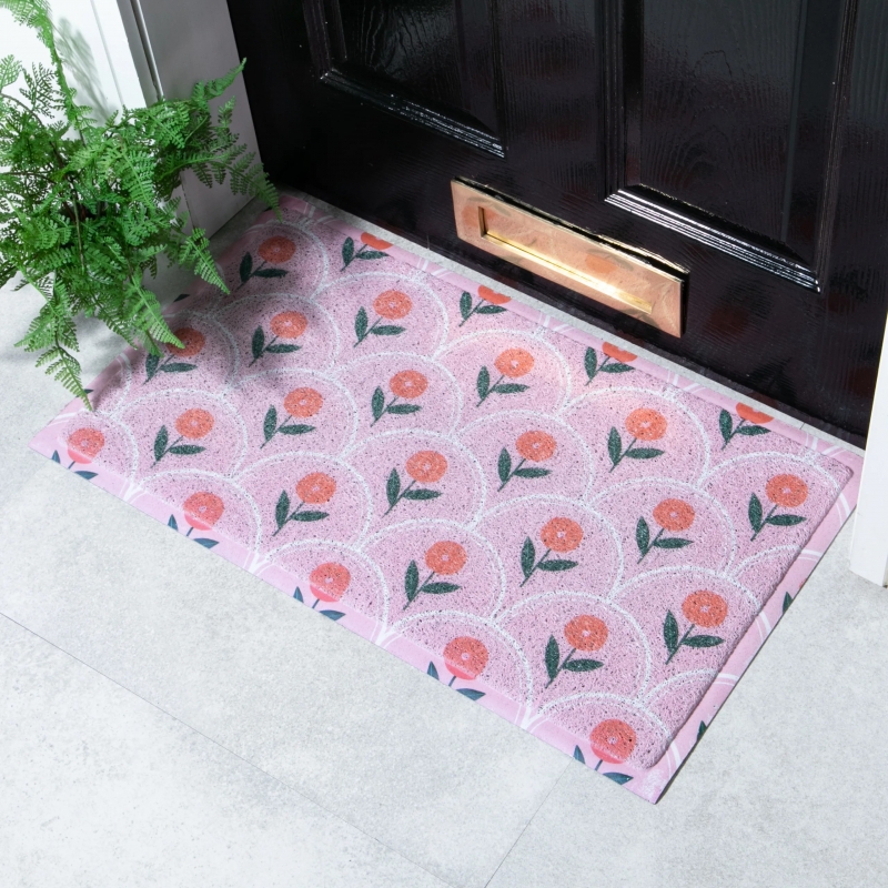 Artsy Mats - Χαλάκι Εισόδου Pink Floral Pattern 70x40cm Artsy Mats - Χαλάκι Εισόδου Pink Floral Pattern 70x40cm