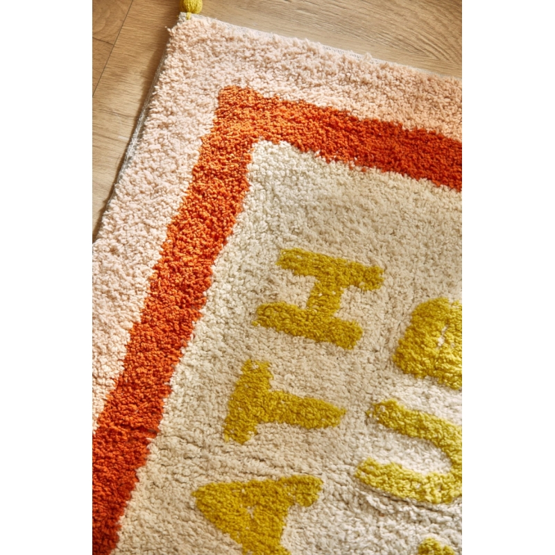 Calma House - Βαμβακερό Πατάκι Μπάνιου Club Orange 50x70cm Calma House - Βαμβακερό Πατάκι Μπάνιου Club Orange 50x70cm