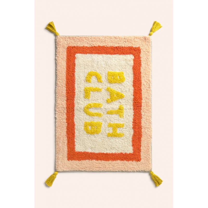 Calma House - Βαμβακερό Πατάκι Μπάνιου Club Orange 50x70cm Calma House - Βαμβακερό Πατάκι Μπάνιου Club Orange 50x70cm