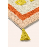Calma House - Βαμβακερό Πατάκι Μπάνιου Club Orange 50x70cm Calma House - Βαμβακερό Πατάκι Μπάνιου Club Orange 50x70cm