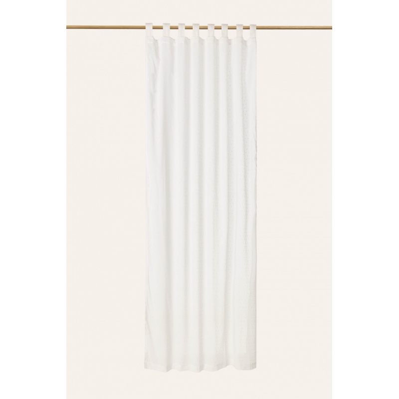 Calma House - Έτοιμη Κουρτίνα Plumeti White 140x280cm Calma House - Έτοιμη Κουρτίνα Plumeti White 140x280cm