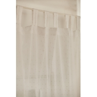 Calma House - Έτοιμη Κουρτίνα Plumeti White 140x280cm Calma House - Έτοιμη Κουρτίνα Plumeti White 140x280cm