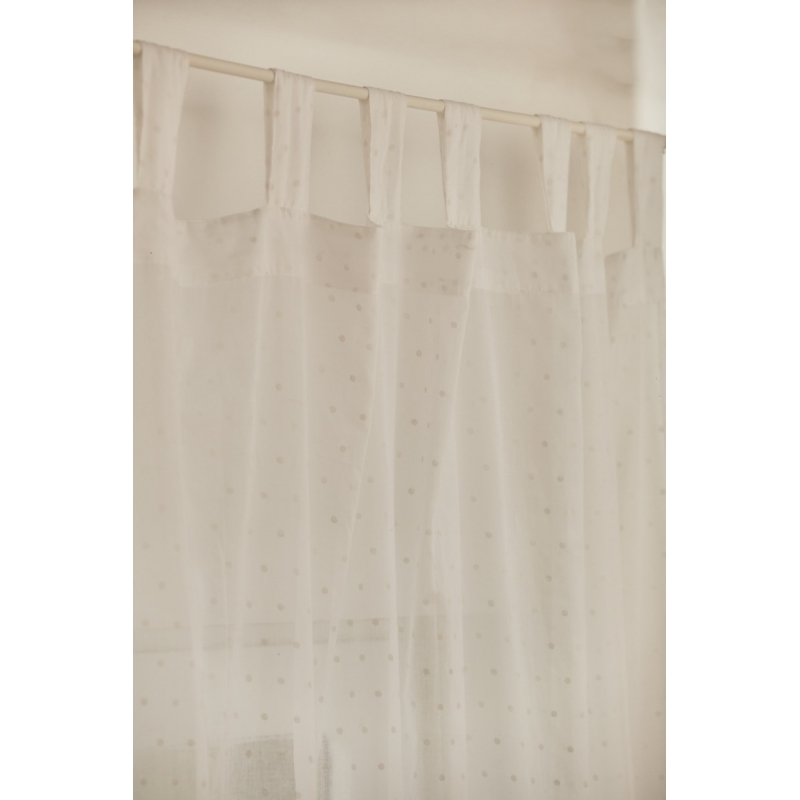 Calma House - Έτοιμη Κουρτίνα Plumeti White 140x280cm Calma House - Έτοιμη Κουρτίνα Plumeti White 140x280cm