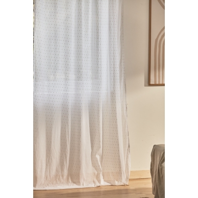 Calma House - Έτοιμη Κουρτίνα Plumeti White 140x280cm Calma House - Έτοιμη Κουρτίνα Plumeti White 140x280cm