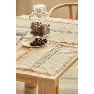 Calma House - Βαμβακερό Σουπλά Capri Black 35x50cm Calma House - Βαμβακερό Σουπλά Capri Black 35x50cm