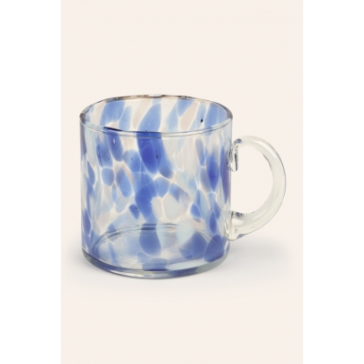 Calma House - Γυάλινο Φλιτζάνι Beira Blue 10x10cm