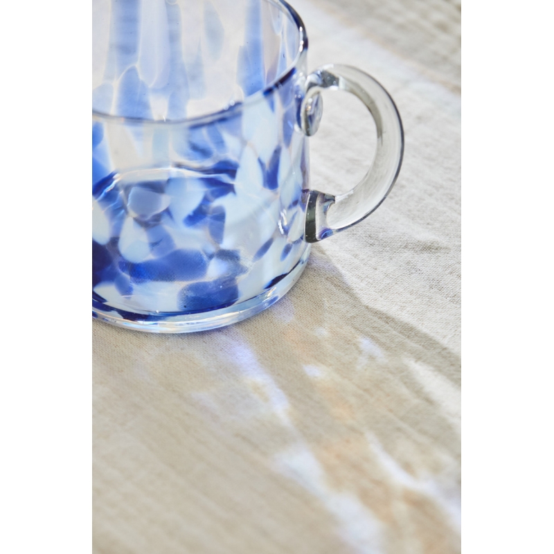 Calma House - Γυάλινο Φλιτζάνι Beira Blue 10x10cm