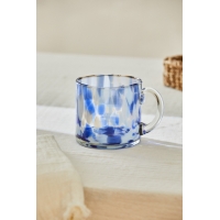 Calma House - Γυάλινο Φλιτζάνι Beira Blue 10x10cm