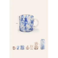 Calma House - Γυάλινο Φλιτζάνι Beira Blue 10x10cm