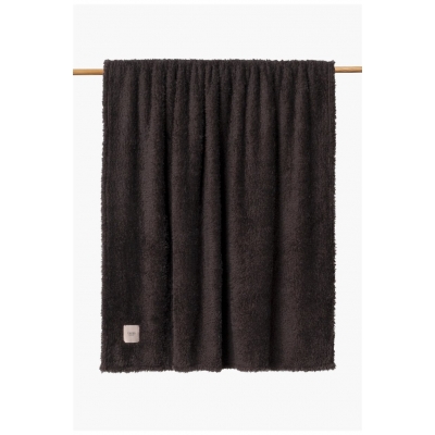 Calma House - Μαλακό Κουβερτάκι Tedy Black 120x180cm